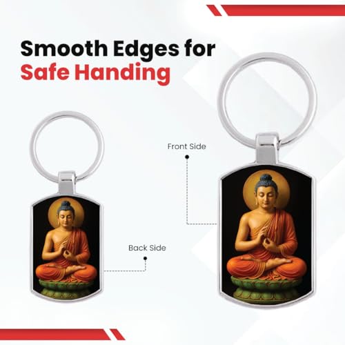 Image of Premium Printed Metal Keychain for Men & Women | High-Definition Artwork Print | Durable Key Ring for Car, Bike, Home & Office Keys | Stylish Decorative Key Holder Gift