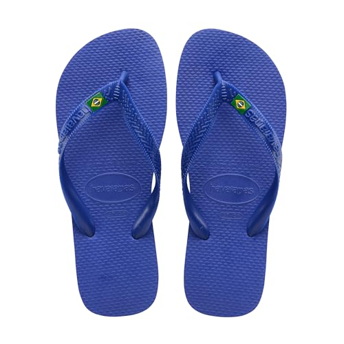 Havaianas - Top Brasil, Chanclas Cómodas, Duraderas y Ligeras, con Suela Antideslizante, Bandera de Brasil en las Tiras, Adultos, Unisex