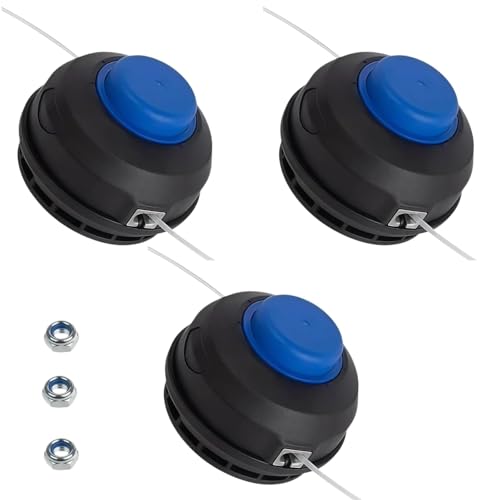 KOIUETUA 3 Pack KLS 124-03 Trimmer Head Replacement for Kobalt 24V Weed Wacker Compatible with KST 1124B-03 KST 2024A-03 KST 2224B-03 KST 4024A-03 KST 4024AB-03 Pre-Wound 0.080 Dual Line