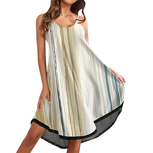 Robe de plage pour femme à imprimé floral blanc M idéale pour vos vacances en bord de mer