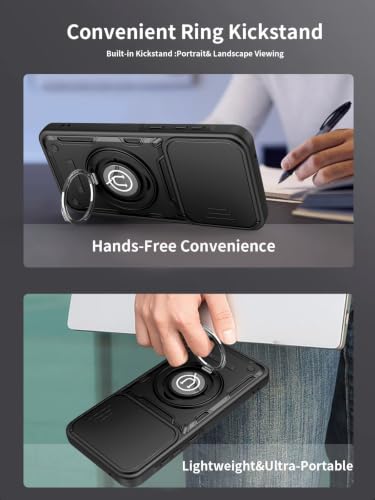 Protection Samsung S24 FE robuste avec cache objectif et béquille