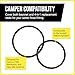 Mission Automotive [8 Pack] RV Sewer Hose Replacement Gaskets for Camco RhinoFLEX/Revolution/Easy-Slip - Equivalent to 39834 - Rubber Seal Fittings