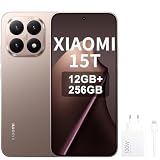 XIAOMI 15T, Smartphone 12+256GB, Display da 6,83" 120Hz, MediaTek Dimensity 8400-Ultra, Obiettivo ottico Leica Summilux 50MP, 5500mAh, Garanzia 2 anni,Oro,con caricatore da 120 W