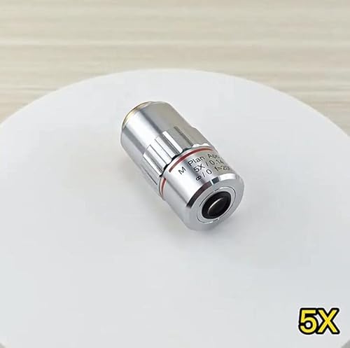 Microscope Adapter M26 Metallographic Microscope Long Working Distance Apo Plan Objectives F=200 95Mm Visible Achromatic Objective Lens Microscope Accessories (Color : 5X) #TOP5