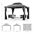 PURPLE LEAF 10' x 12' Hardtop Aluminum Gazebo with Double Metal Roof Heavy Duty Permanent Gazebo for Patio Deck Lawn Garden All Weather Outdoor Pavilion Gazebos, Light Grey
