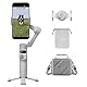 DJI Osmo Mobile 7 Gimbal-Stabilisator mit PU Leder Aufbewahrungs, integriertes Stativ, Ultraleicht, 3-Achsen-Smartphone-Gimbal, ActiveTrack 7.0, ShotGuides, EIN-klick-Bearbeitung, 10 Std. Nutzung