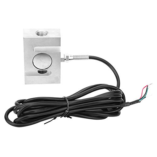 Célula de carga de tipo S de alta precisión, célula de carga electrónica con cable de, transductor de fuerza de aleación de aluminio para balanzas digitales, hogar inteligente, (500 kg)