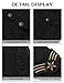 WenVen Men's Fashion Cotton Jacket Casual Hooded Military Jacket (Black,XL)
