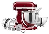 Artisan® Series Tilt-Head Stand Mixer with Premium Accessory Pack KSM195PSER