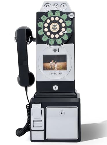 Image of RetroVox Video & Audio Guest Book Wedding Phone Guestbook Creative Easy to Use & Fun Engagements Anniversaries Baby Showers Graduation (A Video Black)