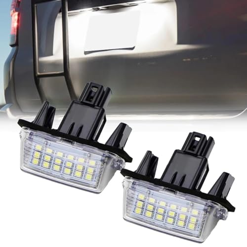 DUOMAICN 2 Stücke Lizenz Nummernschild Licht Lampen für T/oyota C/amry A/valon A/uris E18 V/ios E/squire A/vensis E/squire EZ Noah P/roace C/ity S/AI