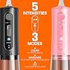 Water Dental Flosser Teeth Pick: Bitvae 2 Pack Portable Cordless Oral Irrigator, 3 Modes 5 Intensities, Rechargeable Water Dental Picks for Cleaning with 12 Tips, Travel Irrigation Cleaner for Teeth