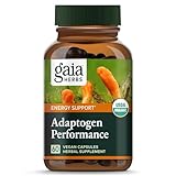 Gaia Herbs Adaptogen Performance Mushrooms & Herbs - Energy Support Supplement to Help Sustain Endurance and Stamina* - Contains Cordyceps and Ashwagandha - 60 Organic Vegan Capsules (30-Day Supply)