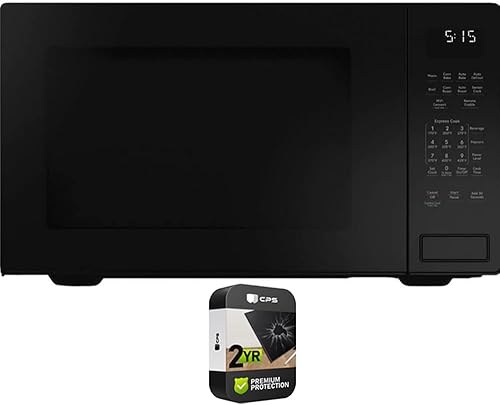 GE CEB515M2NS5 Cafe - Paquete de vidrio de platino de 1.5 pies cúbicos para encimera inteligente de convección microondas con paquete de protección