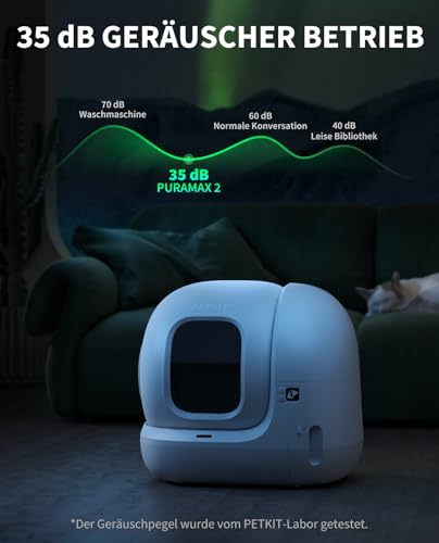 PETKIT Pura Max 2 Selbstreinigende Katzentoilette, 76L Katzenklo Selbstreinigend,xSecure,Geruchsbeseitigung,App-Steuerung… – Ansicht 5