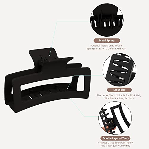 Pinzas grandes para cabello grueso, rizado y largo 5" miniatura 4