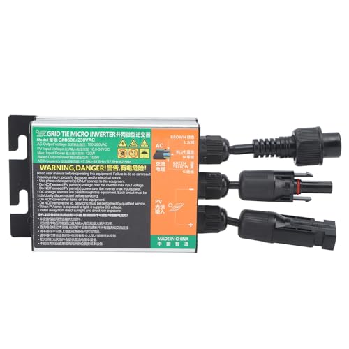 Inversor de red solar 600W de onda sinusoidal pura en aluminio para hogar