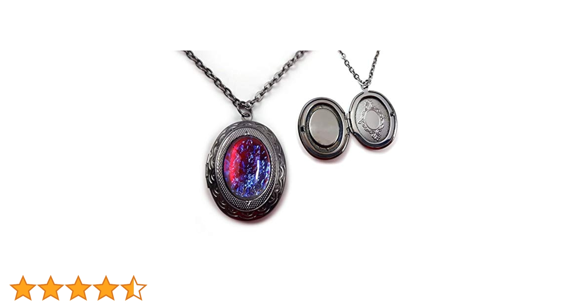 Amazon.com: Synthetic Mexican Opal Necklace, Dragons Breath
