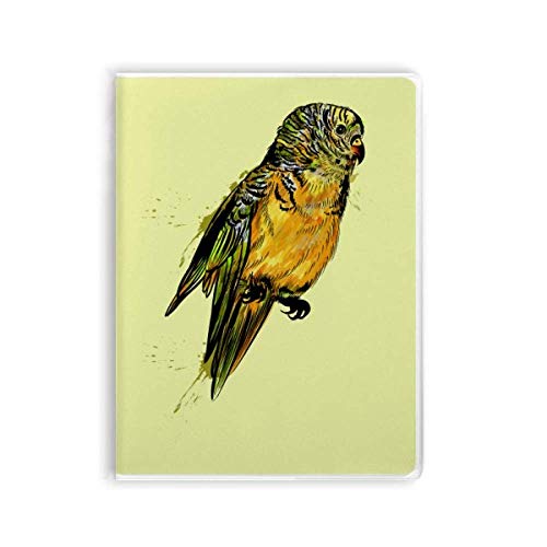 Cuaderno de periquitos amarillo que no se deforma en la mochila escolar