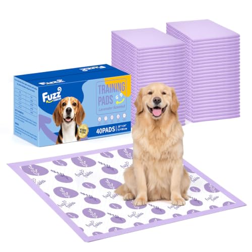 FuzzFables Extra Large Lavender Dog Pee Pads-28"x 34",40Cts by FuzzFables - Used condition - US$29.58