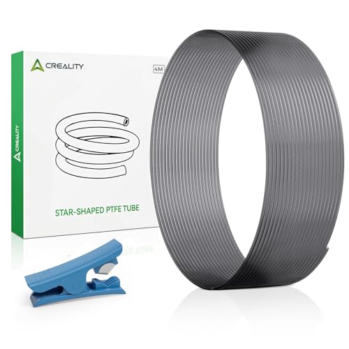 Creality Original PTFE-Teflonschlauch mit niedrigem Widerstand in Sternform 4 m FDM 3D-Drucker-Upgrade PTFE-Schlauch Teflon-Ersatzteil-Kit geeignet für K1 K2 Ender-Serie und so weiter