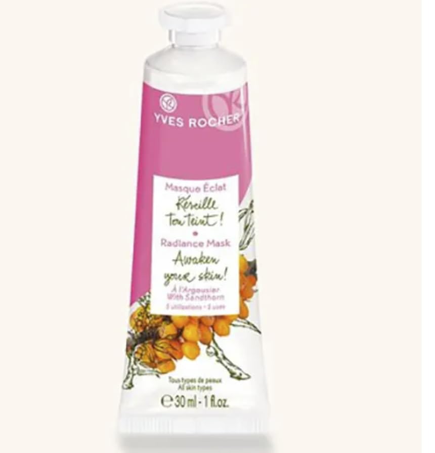 Yves Rocher Sea Buckthorn Skin Brightening Mask Women All Skin Types Day Care 30 ml./1 fl.oz.