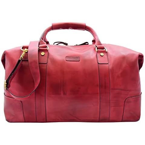 Bolso de lona clásico de cuero Savoy para el fin de semana Cover