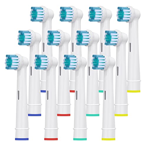 Brossettes de Rechange - Têtes de Brosse à Dents de Rechange Compatibles avec Brossette Oral b Brosse a Dent Electrique Vitality 100, Pro, Genius X, Kids - De HSYTEK (12)