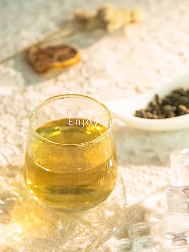 TeeLux Ginseng Oolong Tea, Premium Oolong Tea Loose Leaf, High Mountain Ren Shen Tea, Natural Ginseng Tea, Roasted & Honey Aroma