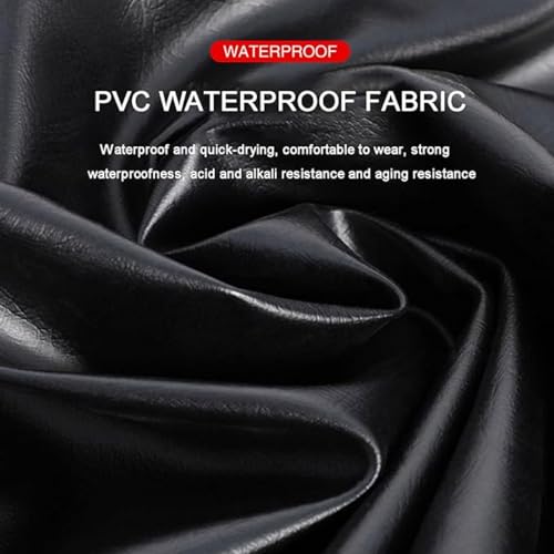 HoldOneLight Übergroße Wathose für Herren, PVC, wasserdicht, Jagd, Wathose mit Stiefelfußgürtel, atmungsaktiv, leicht (DE/NL/SE/PL, Alphanumerisch, 4XL, Große Größen, Regular, Swarchz, 46 yards)