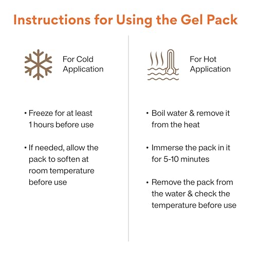 Image of FOVERA Reusable Hot & Cold Pack for Muscle Pain Relief & Injury | Ideal for Back, Shoulder & Hip | Long-Lasting Hot & Cold Therapy (Large - 7 x 13 Inch, Without Cover)