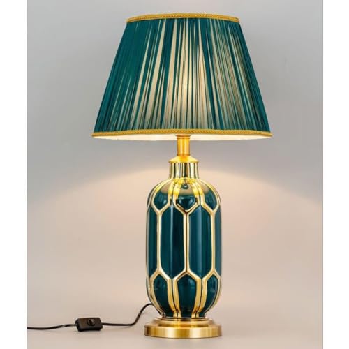 Lampe de table de lit créative en céramique blanche pour bureau et salon moderne - 2