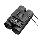 Luhao 40x22 HD Powerful Binoculars 2000M Long Range Folding Mini Telescope Professional Hunting Telescope Zoom Military HD BAK4 FMC Optics for Hunting Sports Camping Travel Outdoor Gifts, black