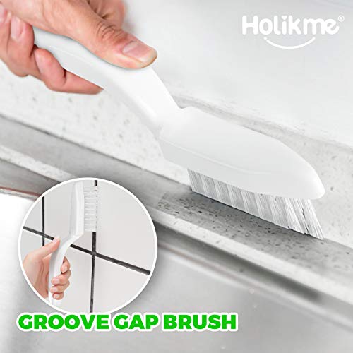 Holikme 5 Pack Kitchen Cleaning Brush Set, Dish Brush for Cleaning, Kitchen Scrub Brush&Bendable Clean Brush&Groove Gap… - Image 6