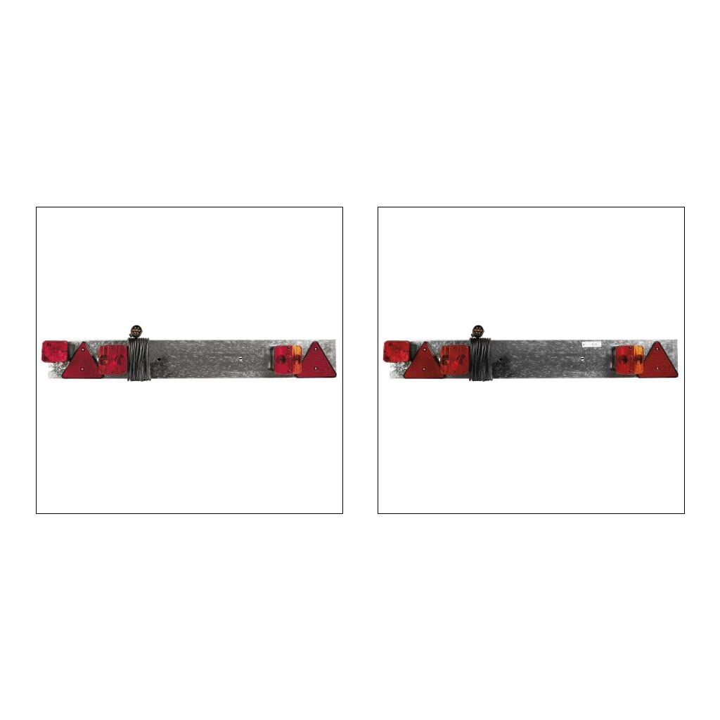 OROK - Kit de signalisation - Plaque de signalisation pour Porte vélo Acier galvanisé 1,05m - Alimentation : 4m - Contient : 2 lanternes (4 fonct.), 2 Triangles réfléchissants, 1 feu antibrouillard