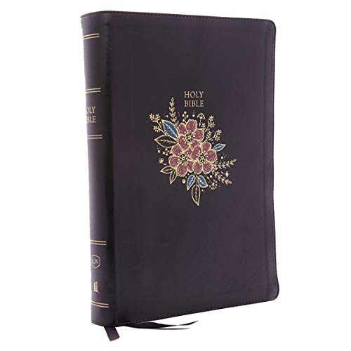 KJV, Deluxe Reference Bible, Super Giant Print, Leathersoft, Black, Thumb Indexed, Red Letter