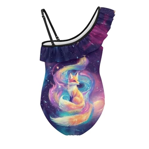 Image of Girls One Piece Swimsuits Size 3-14 Trendy Ruffle Bathing Suit Casual Hawaiian Summer Beach Swimwear