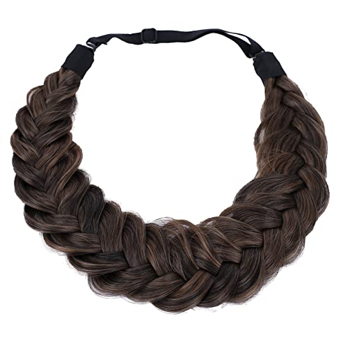 CAISHA Diadema Trenzada Postizo, Diadema, Accesorios Para El Cabello Mezcla Marrón HZ204