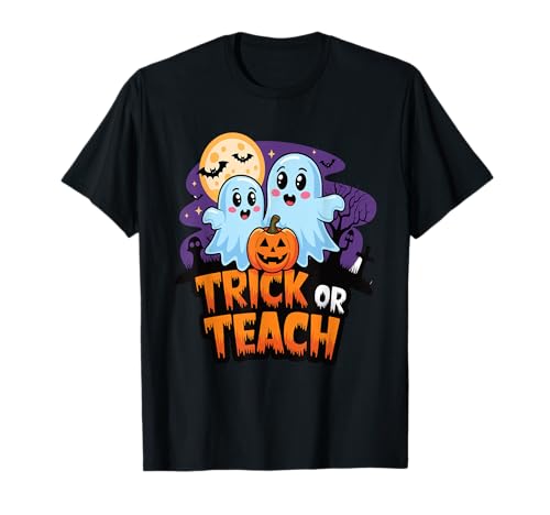 Trick Or Teach Halloween Teacher Costume T-Shirt