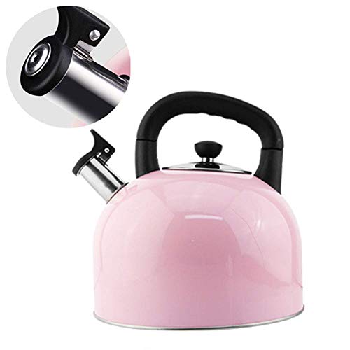 4L / 5L Große Kapazität Schnellheizung Herdplatte Kaffeekanne Wasserkocher Edelstahl Induktionskochfeld Pfeifkessel Mit hitzebeständigem Griff Für