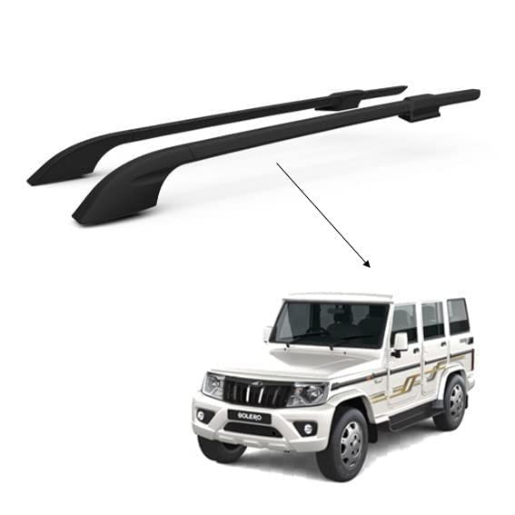 Auto Pearl ABS Roof Rails with 3M Adhesive Tape compatible with Bolero (Set of 2)-image-42