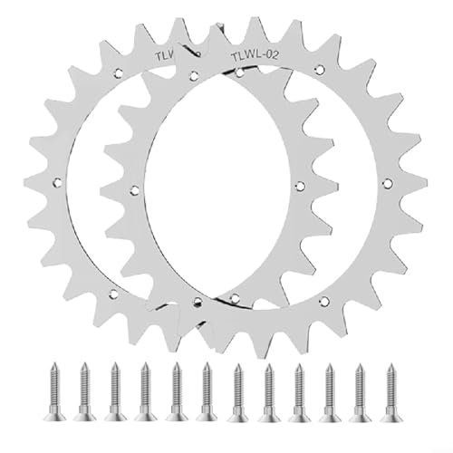 CNANRNANC Picos para robot cortacésped de acero inoxidable, mejora la tracción, tamaño de la rueda 225 mm para aún más agarre con tornillos de acero inoxidable, accesorios de ruedas todoterreno