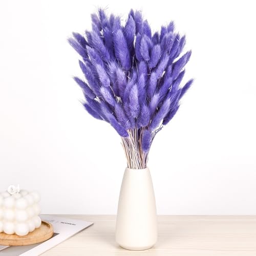 Décoration en Pampas Séchées Fleurs - 120pcs Bouquet Séché Naturelle 30cm Décor d'herbe de Pampa Plantes Décoratives pour Maison Printemps Table Mariage Salon...