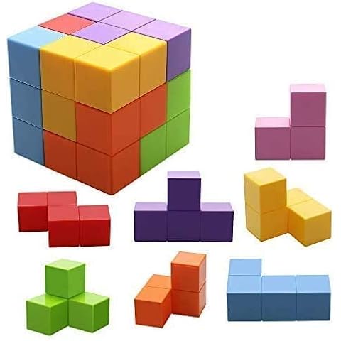 Jhua Magnetic Toys Magic Cubes Magnet Blocks for Kids Magnetic Building Blocks Bricks Toy for Adults, Stress Relief, Educational Puzzles Cover