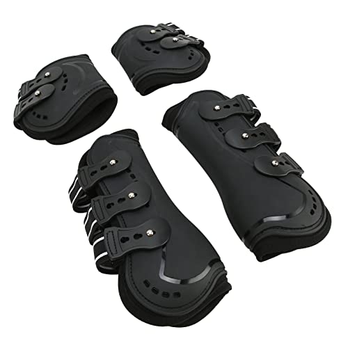 Generic Protetor de Perna de Cavalo, Cavalos Confortáveis ​​-botas de Língua de Back -lintar de Impa