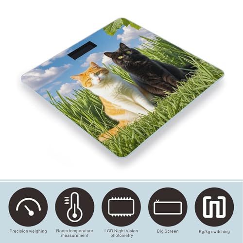 Balanza digital de vidrio templado para baño 400 lb miniatura 3