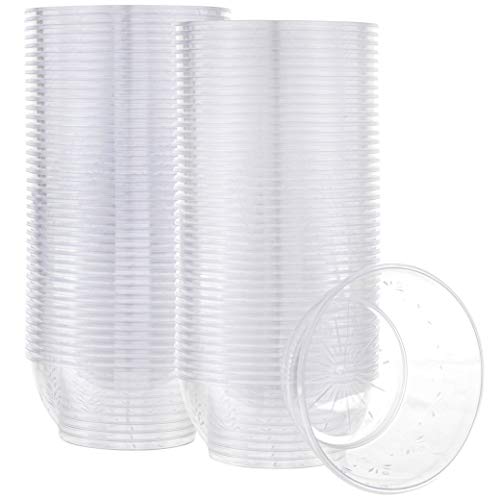 Plasticpro 6 Oz Hard Plastic Desert Bowls - Ice Cream Bowls Premium Quality Disposable Clear Bowl Pack Of 100 #TOP24
