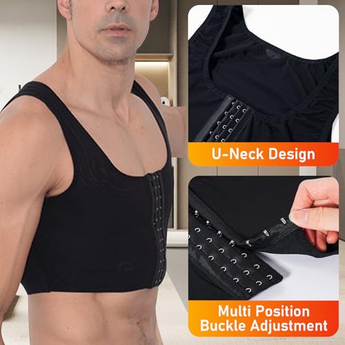 Sujetadores moldeadores de cuerpo para hombre y camisetas sin mangas de compresión 2