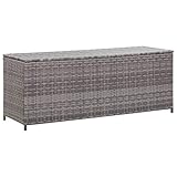 skm baule da giardino grigio 120x50x60 cm in polyrattan