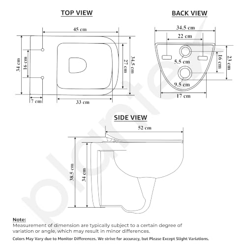 Image of Plantex Commode for Toilet /Wall Hung Western Commode